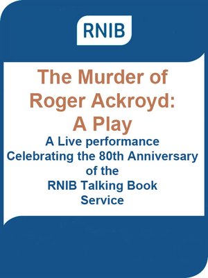 cover image of The Murder of Roger Ackroyd: A Play